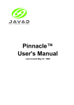 Pinnacle User`s Manual