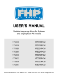 LEESON FHP AC Drives User`s Manual