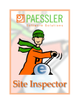 Site Inspector User Manual