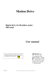 User manual Drive MD