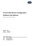 D-Tech Self Service Configuration Software User Manual