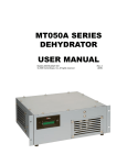 MT050A Series Dehydrator User Manual