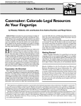 Casemaker: Colorado Legal Resources At Your Fingertips