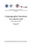 Cryptographic functions in a smart card