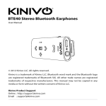 BTE40 Stereo Bluetooth Earphones