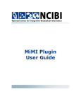MiMI Plugin User Guide - NCIBI - National Center for Integrative