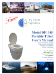 Model DF1045 Portable Toilet User`s Manual