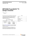AN2290 MPC8260 PowerQUICC II Design Checklist