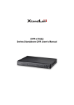 DVR-x70JE2 Series Standalone DVR User`s Manual