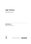 Manual for PC Based Logic Analyzer - 32 Input