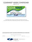 CLEARWAVE® WATER CONDITIONER