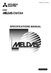 MELDAS C6/C64 SPECIFICATIONS MANUAL