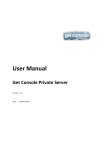 User Manual Get Console Private Server