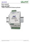 1-WIRE to MODBUS-RTU Measuring Module ADA-401WP - CEL-MAR