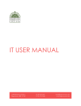 IT USER MANUAL - Hagerstown Community College
