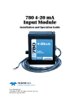 780 4-20 mA Input Module User Manual