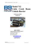 Model 712 Cable Crash Beam Vehicle Barrier