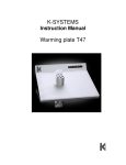 K-SYSTEMS Warming plate T47