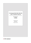 The Quanta FEG 200, 400, 600 User`s Operation Manual