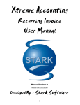 recurring invoice manual - Xtreme​ Accounting Software