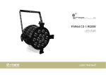 PAR64 CX-1 RGBW LED PAR user manual