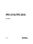 PPC-2115/TPC-2515 User Manual