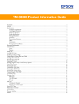 TM-S9000 Product Information Guide