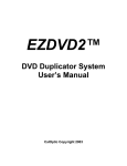 DVD Duplicator System User`s Manual