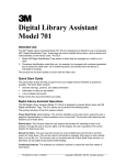 Digital Library Assistant Model 701