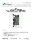 Model VME-64C1 MULTI-FUNCTION CARD