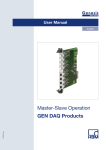 Master-Slave Operation GEN DAQ Products