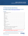 Developer Specification Sheet