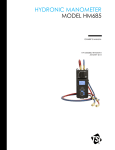 TSI Alnor HM685 Hydronic Manometer User Manual