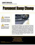 Ramp Champ User Manual