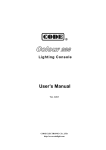 Lighting Console User`s Manual