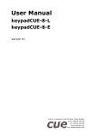 User Manual keypadCUE-8