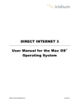 Iridium Direct Internet 3 User Manual for Mac