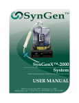 SynGenX™-2000 System USER MANUAL