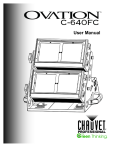 OVATION C-640FC User Manual Rev. 1