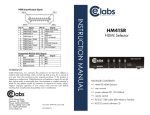 Manual - MCM Electronics