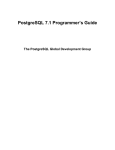 PostgreSQL 7.1 Programmer`s Guide