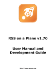 RSS on a Plane v1.70 User Manual and Development Guide
