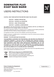 Dominator Plus E3407 Bain Marie User Manual