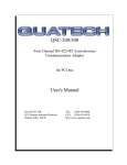 QSC-200/300 User`s Manual