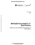 MPC8280 PowerQUICC II™ Specification