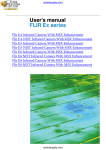 User`s manual FLIR Ex series