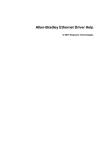 Allen-Bradley Ethernet Driver Help