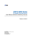 ZXR10 8900 Series 10 Gigabit Routing Switch