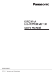 KW2M-A Eco-POWER METER User`s Manual