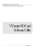 VIAspire SD Card Data Utility User`s Manual
